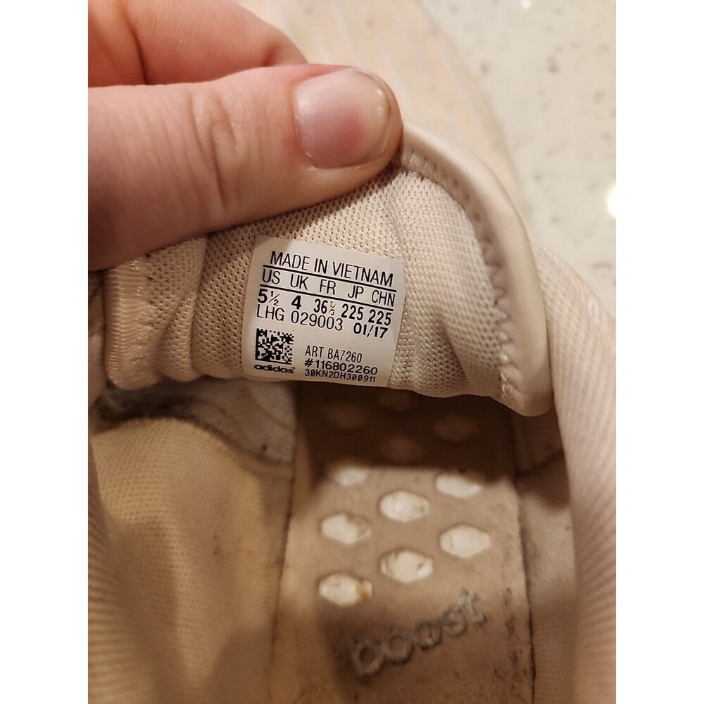 Adidas NMD R2 Peach Tan White Athletic Running Shoes Women's Size 5.5 - Picture 6 of 7